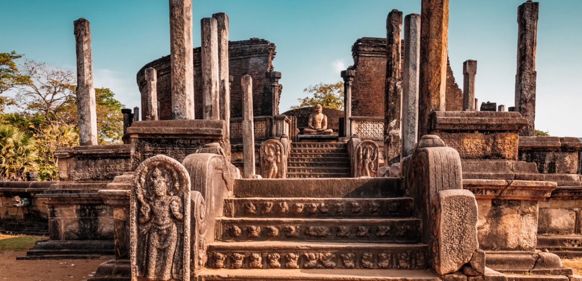 The sacred Quadrangle at Polonnaruwa
